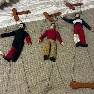 NSYNC Collectible Marionettes‎ by Living Toyz 3 Piece Boy Band Set READ